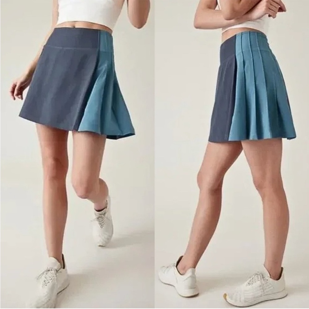 Athleta Fairway Pleated Skort Granite Blue Small - Picture 15 of 16